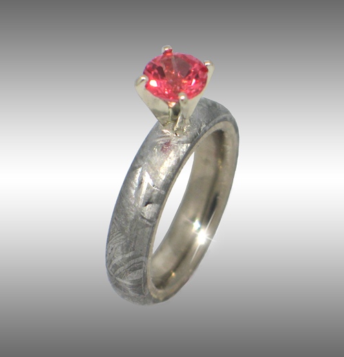 Beautiful Meteorite Ring