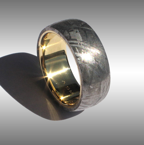 Stunning Gibeon Meteorite Ring